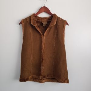 Kiko Brown Faux Suede Fur Super Soft Vest